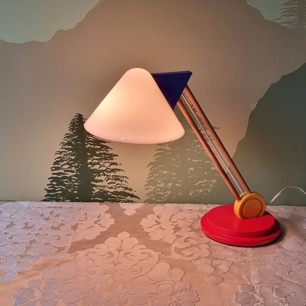Nicklon Treasures 90's Ikea Stoja Memphis Milano Style Desk Lamp