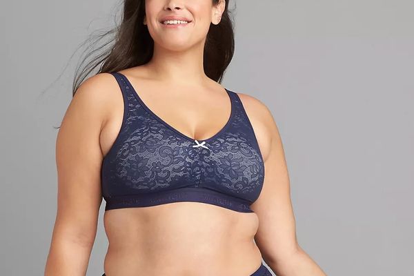 Lane Bryant Cacique Cotton Unlined No-Wire Bra With Lace
