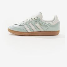 Adidas Originals Samba Sneakers - Green Metallic and White