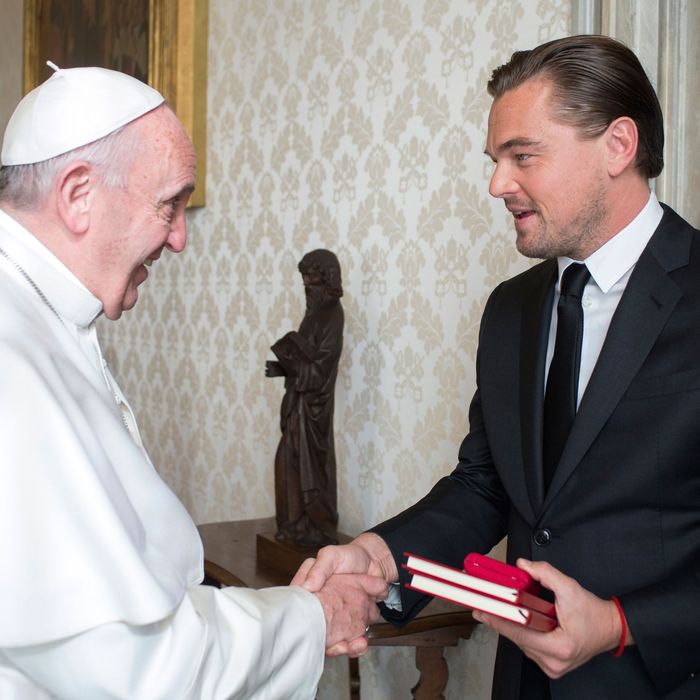 Italy - Religion - Vatican - Leonardo DiCaprio meets Pope Francis