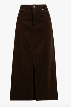 Frame The Corduroy Front Slit Skirt