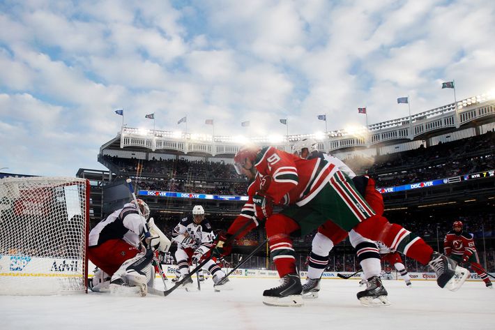 The scene: Yankee Stadium for Rangers-Devils NHL outdoor game - Sports  Illustrated