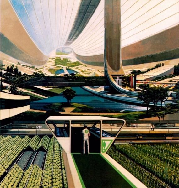 syd mead space station concept