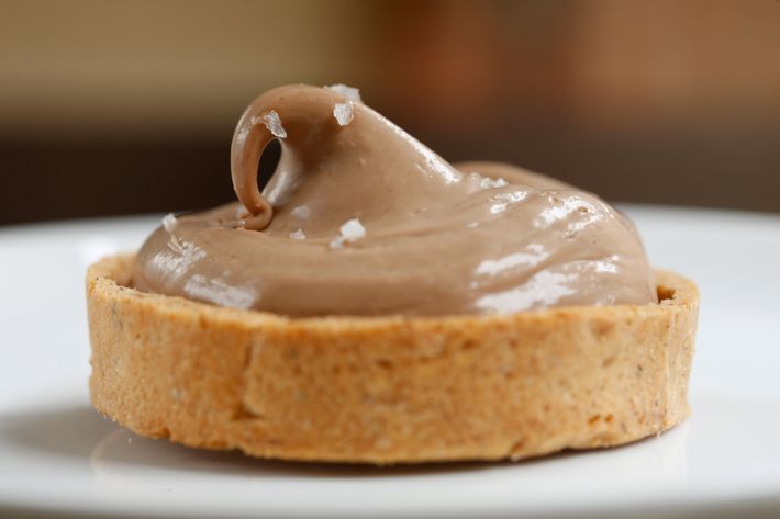 Chocolate-hazelnut tart.