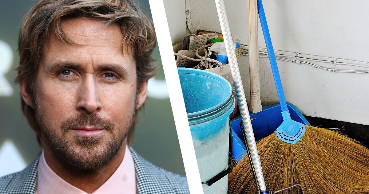 Ryan Gosling Is Best Friends With a Mop Now