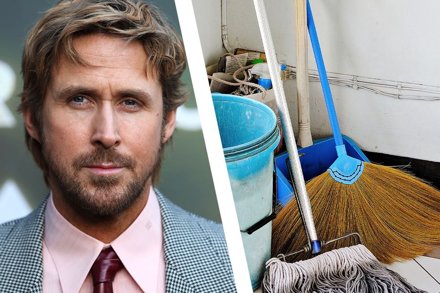 Ryan Gosling Is Best Friends With a Mop Now