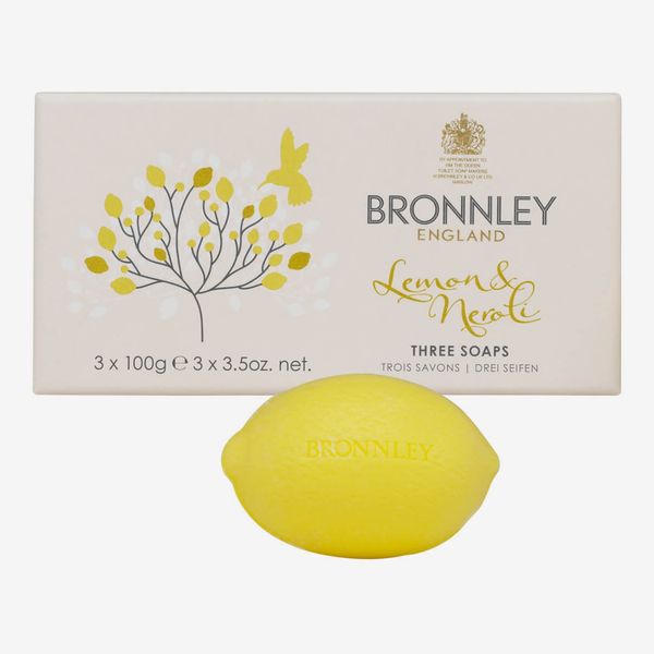 Jabón Bronnley de limón y neroli, en caja de 3 jabones de 100 g