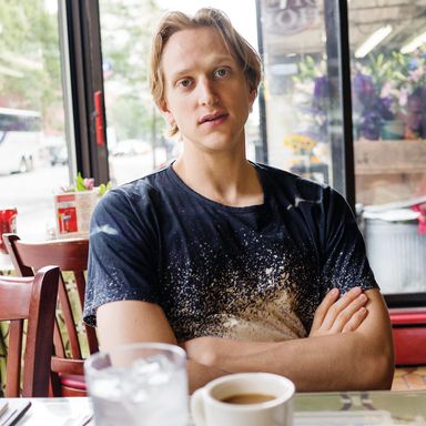 10:03 a.m. Chelsea Square, the diner on 23rd and Ninth, is one of the first places I hit right when I get off the plane. If I’m coming home from a long stint in Moscow, it’s a full stack of pancakes, eggs, and sausage.