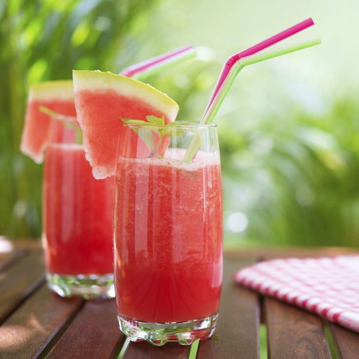 Make Fresh Watermelon Juice Step By Step From Tulungagung City Stra