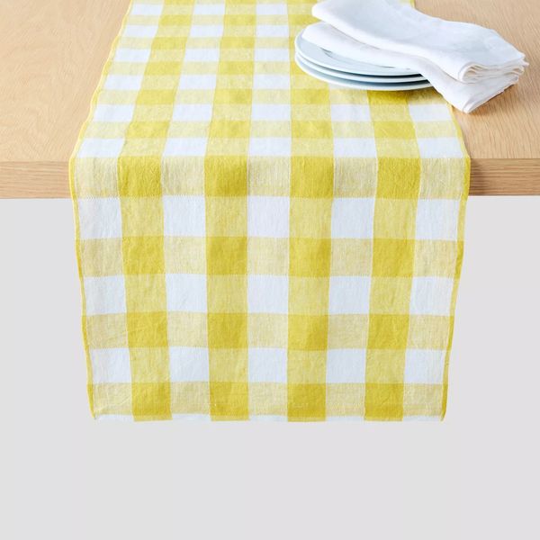 Sur La Table Linen Check Runner