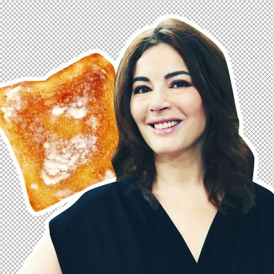 Nigella Lawson and buttered toast.