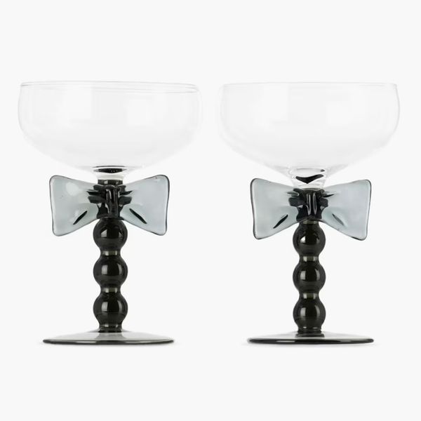 Maison Balzac Black Bow Coupes Set