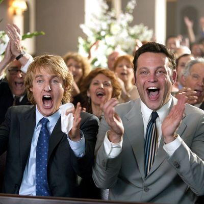 Owen Wilson and Vince Vaughn in <em>Wedding Crashers</em>.
