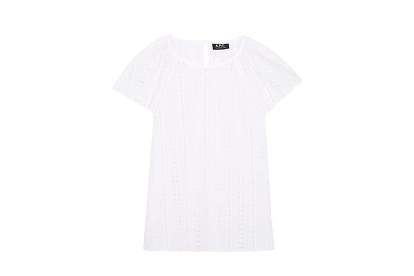 A.P.C. Mina Broderie Anglaise Cotton Top
