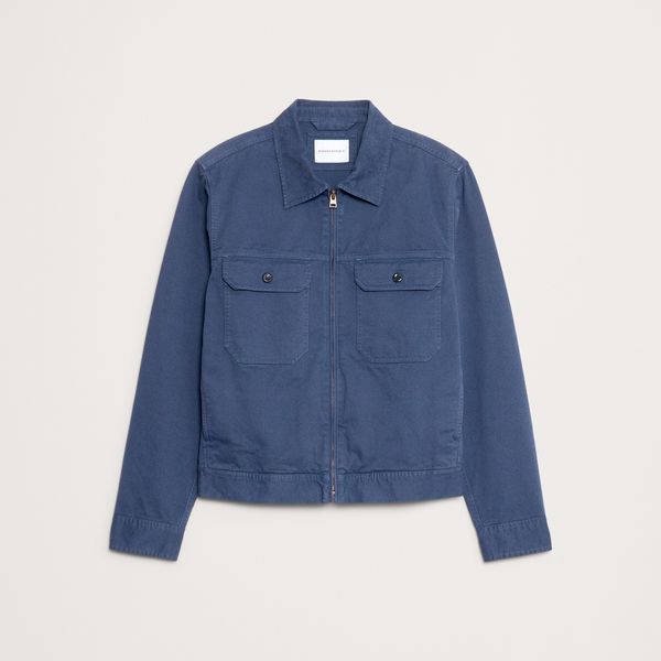 Banana Republic Cotton Twill Mechanic’s Jacket with Corduroy Collar