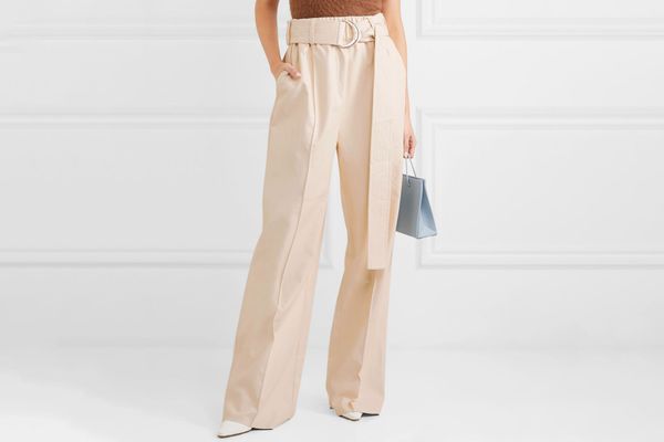 Stand Studio Alaina Belted Faux Leather Wide-Leg Pants