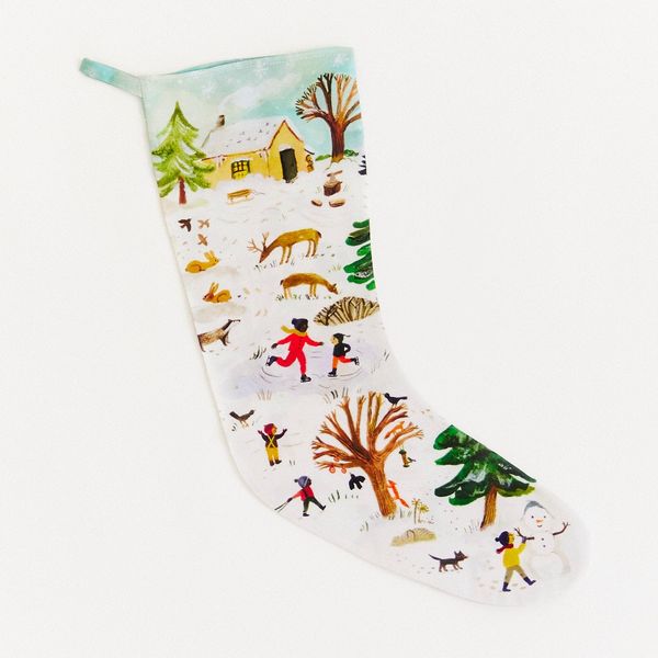 Sarah’s Silks Snowy Day Stocking, Illustrated by Gemma Koomen