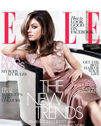 Mila Kunis for <em>Elle</em> UK.