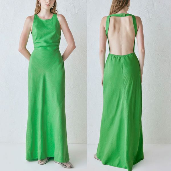 VRG GRL Venetta Maxi Dress Green