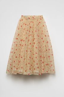 Prada Printed Nylonette Midi Skirt