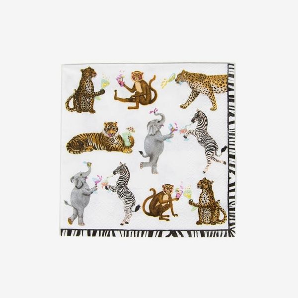 Caspari Cocktails Gone Wild Cocktail Napkins, Pack of 20