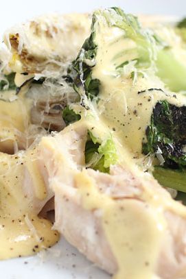Slow-cooked chicken, Parmesan