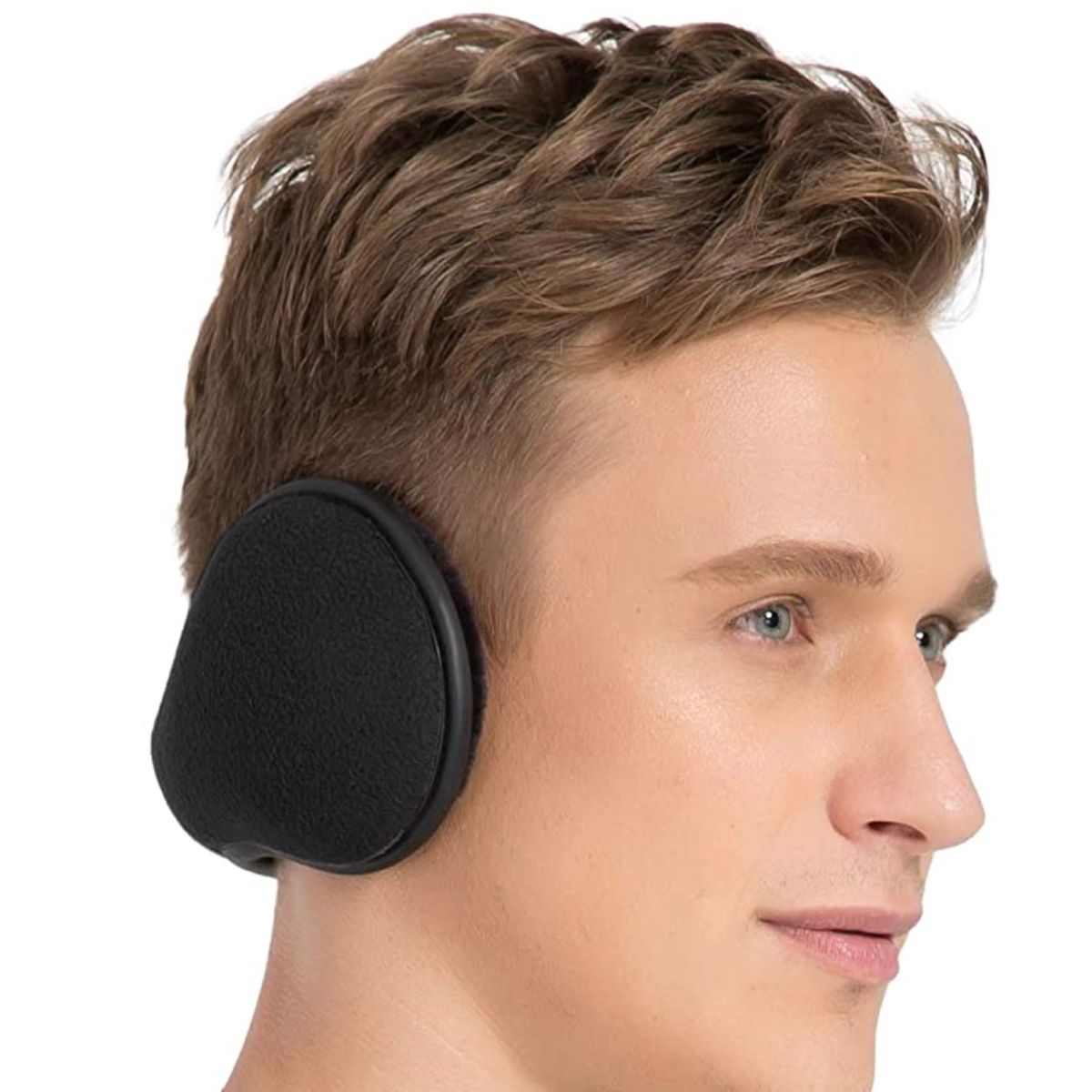 Men Women Wireless Warm Earmuff Bluetooth Headphones Soft Plush Winter Music Ear Warmers for Teens Outdoor Sports Travel 
