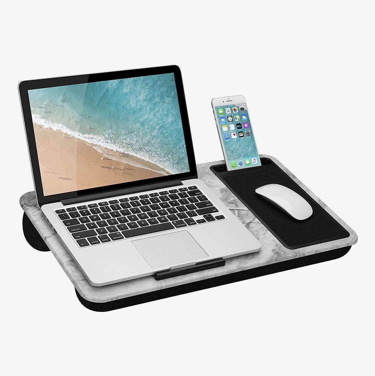 Table Holder Fit for Macbook Notebook Tablet Tray Table Bracket Stand Silver