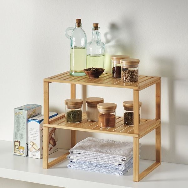 Better Homes & Gardens Bamboo Stackable Shelf