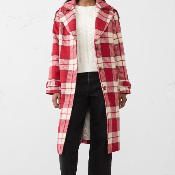 Banana Republic Factory Plaid Coat
