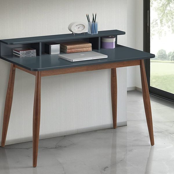 Modern Simple Style Wooden Work Office Desks with Storage Bag and Iron