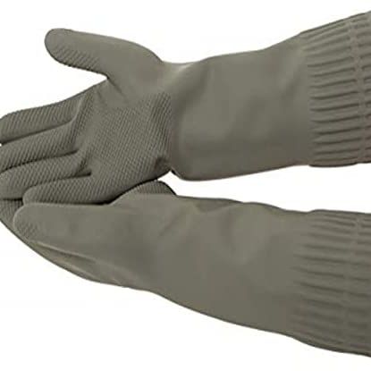 Mamison Reusable Dishwashing Nonslip Reusable Rubber Kitchen Gloves