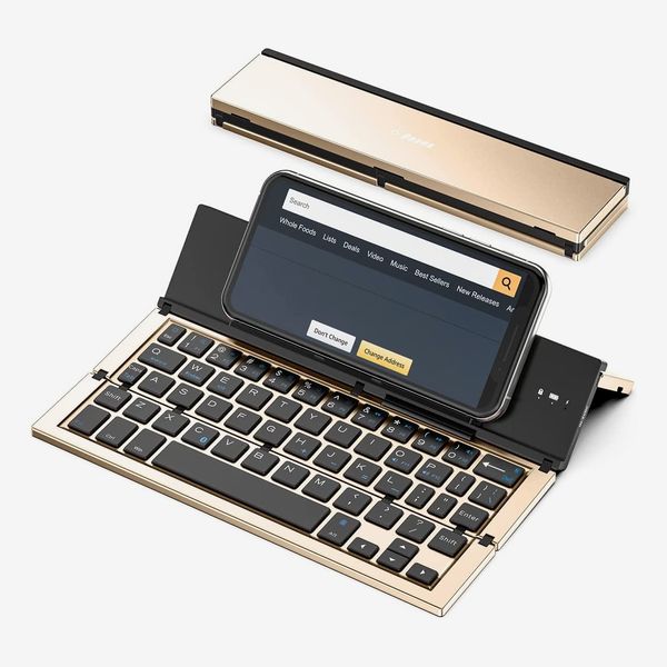 Geyes Foldable Bluetooth Keyboard, Gold