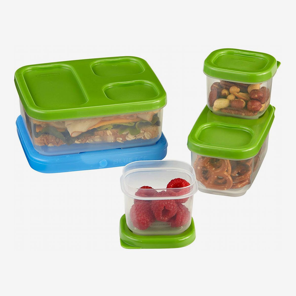 12 Pc Plastic Containers Storage Boxes /& Lids Stack /& Store Food Saver Lunch Tub
