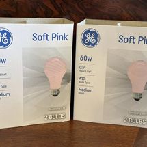 GE Pink Lightblub