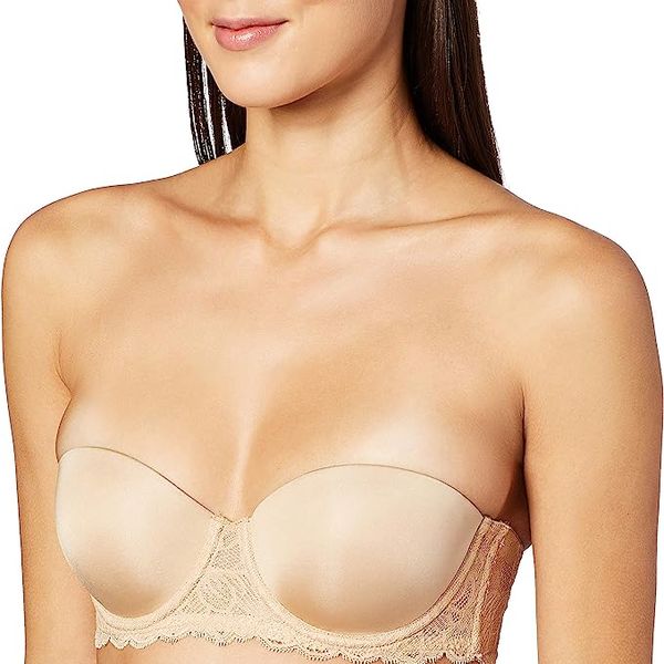 X CALVIN KLEIN UNDERWEAR Sutiã seductive comfort with lace strapless lift  multiway