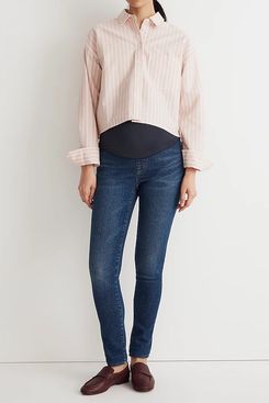 Madewell Maternity Over-The-Belly High-Rise Skinny Jeans