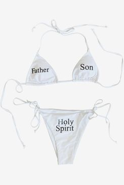 Praying Holy Trinity Bikini Set White