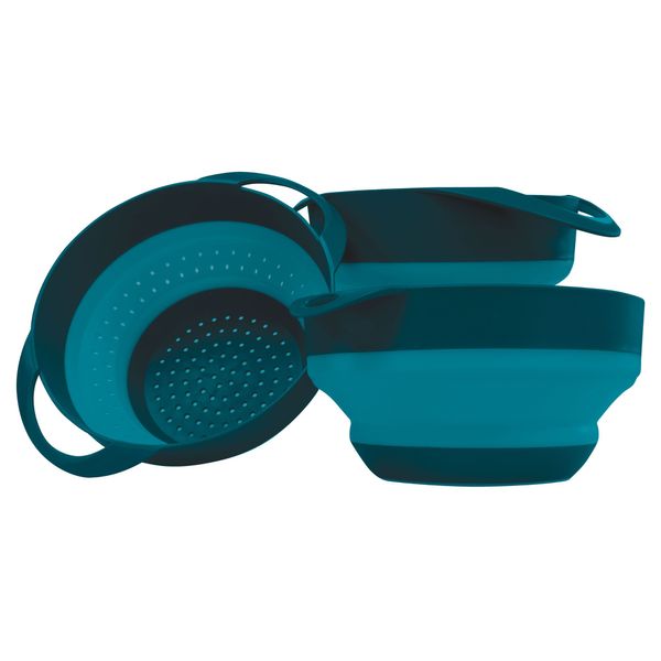 Adventure Ready Flat-Pack Collapsible Bowls & Strainer Set