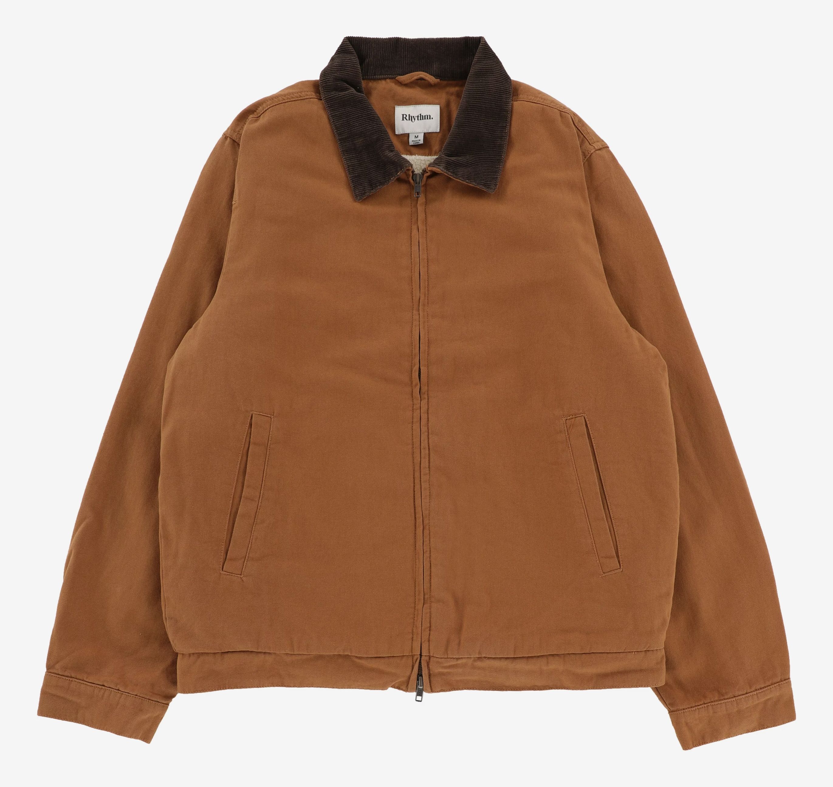i_am corduroy collar check coat ブラウン　eim I am a corduroy collar check coat.