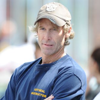 Michael Bay sighting on the set of 