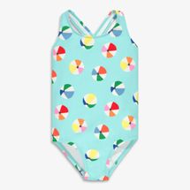 Primary Kids Tank Swimsuit in Beach Balls