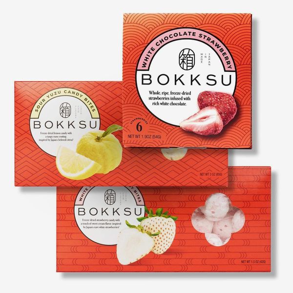 Bokksu Japanese Candy Bites Trio Delight: White Strawberry & Sour Yuzu