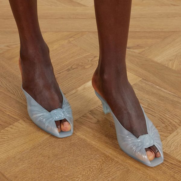 Chloé Ruched TPU mules