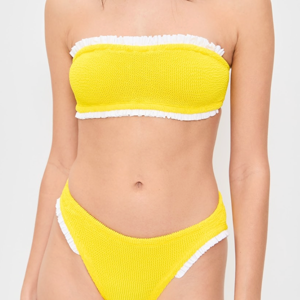 Hunza G Tracey Frill Bikini Set