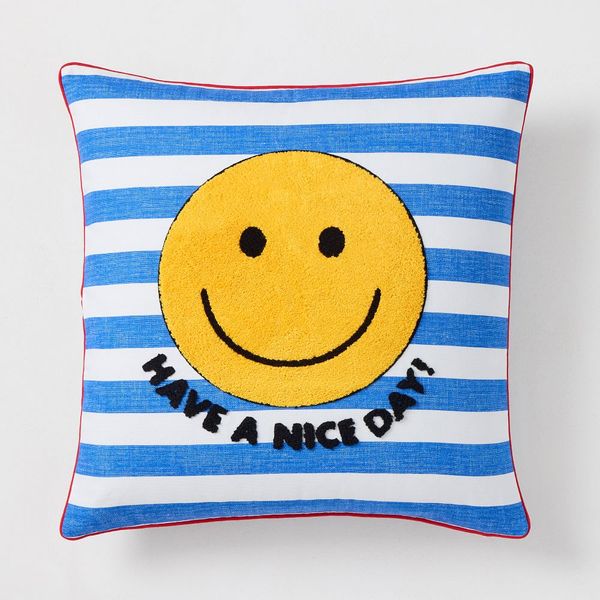 West Elm KULE Have a Nice Day Pillow Cover