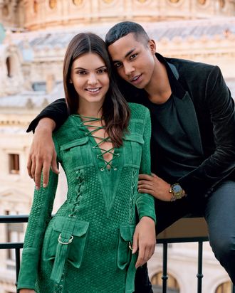 Kendall Jenner and Olivier Rousteing