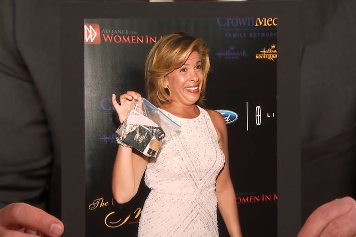 Hoda Kotb and her Ziploc bag purse.