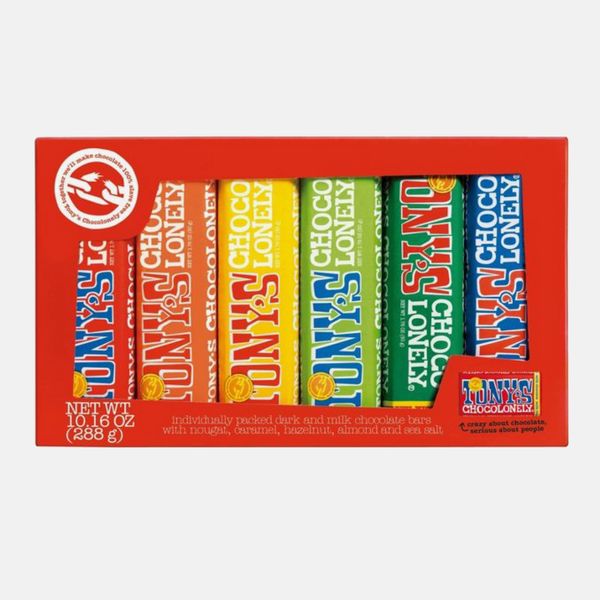 Tony's Chocolonely Rainbow Tasting Chocolate Bar Pack