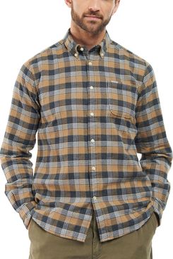 Barbour Brockwell Tailored Fit Plaid Cotton Button-Down Shirt